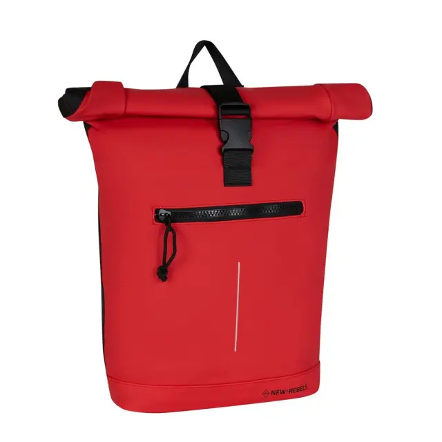 New Rebels Mart New York Roll-Top Backpack (L): Red