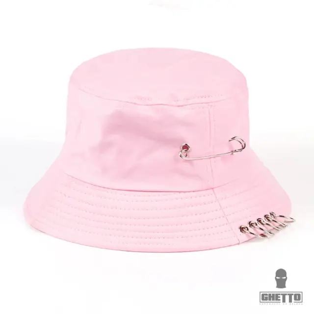 Ghetto Iron Ring Bucket Hat Pink