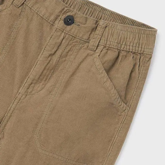 Junior 10 έως 18 ετών Παντελόνι jogger tapered fit κοτλέ Better Cotton άνηθος - 10Ε 2