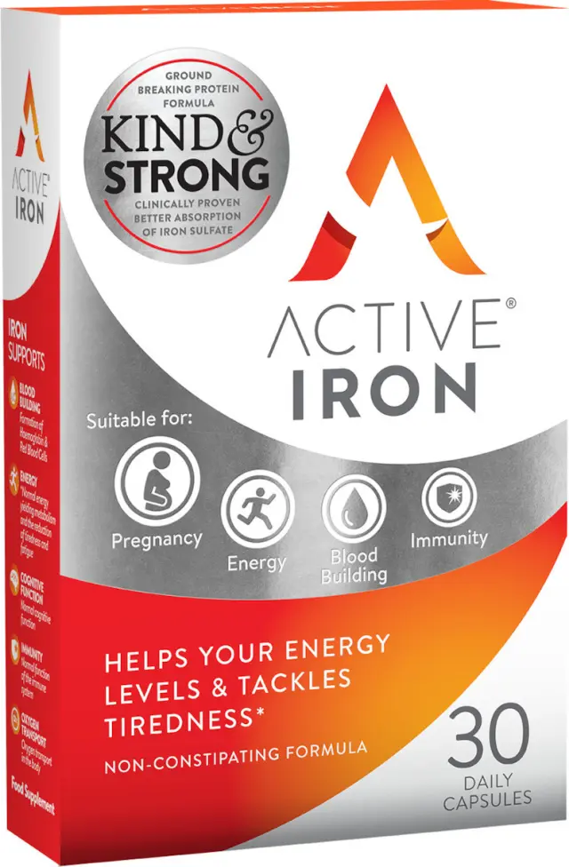 Active Iron 25mg 30 Daily Capsules
