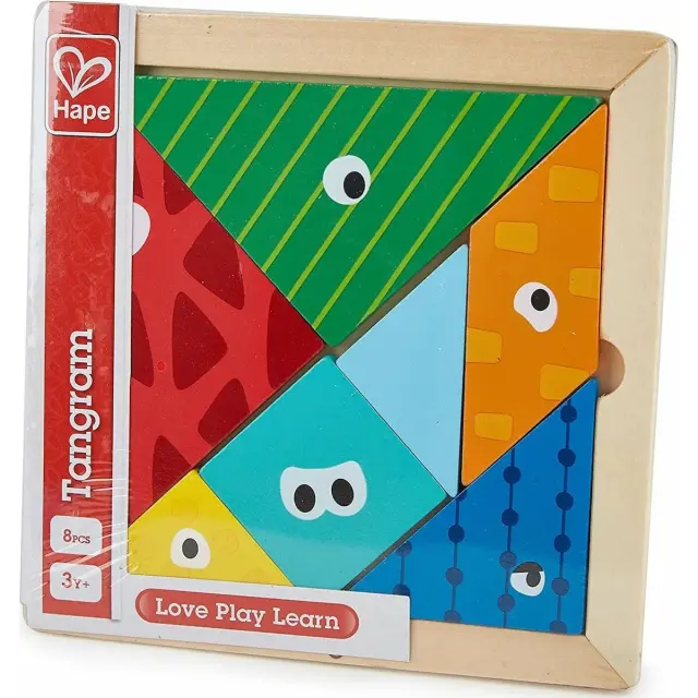 Hape Ξύλινα Ταίριαξε Τα Σχήματα Tangram (E1630A) 2