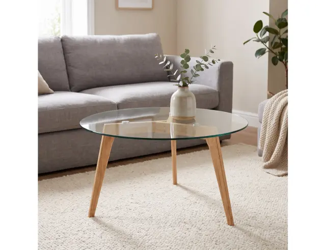 Τραπεζάκι Σαλονιού Home Deco Factory με διαστάσεις 80x80x45.5cm HD3800