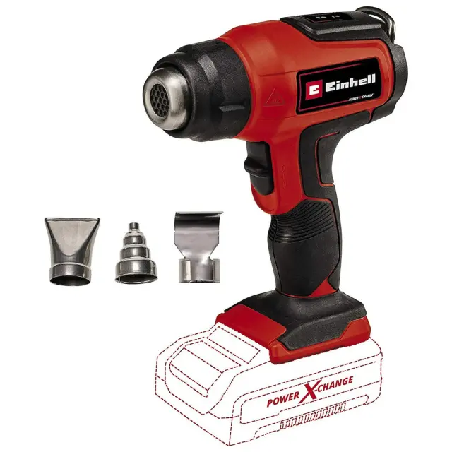 Einhell 4520500 - Πιστόλι Θερμού Αέρα 18V, TE-HA 18 Li με Μέγιστη Θερμοκρασία 550°C (Xωρίς Μπαταρία + Φορτιστή)