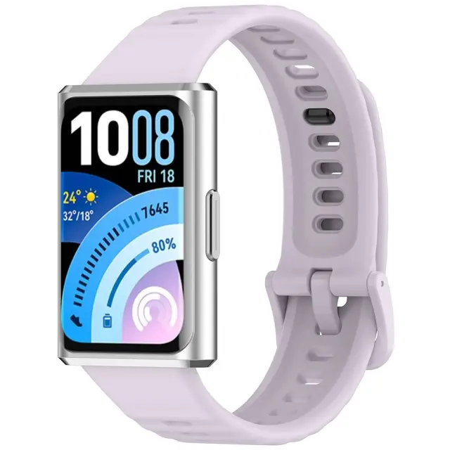 Techsuit® Λουράκι Σιλικόνης για Huawei Band 11/Band 11 Pro- Lavender 2