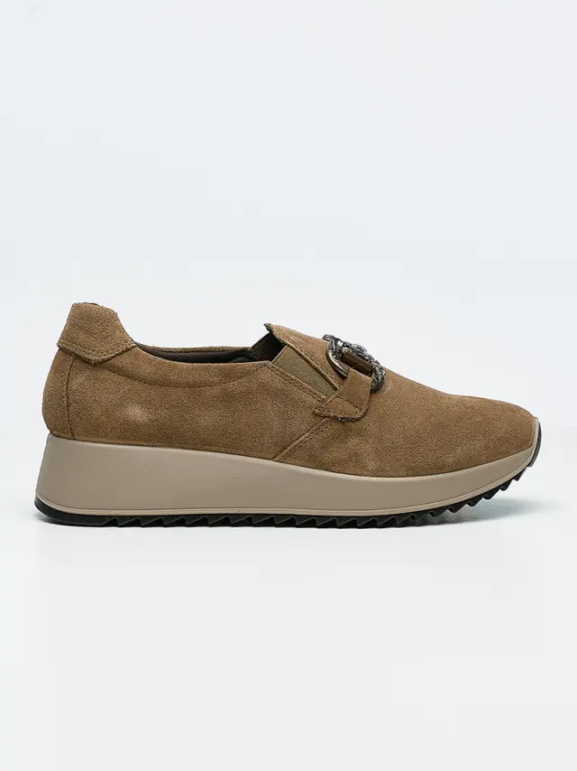 Imac Μοκασίνια-Loafers Γυναικείο δέρμα Nubuck Καφέ IMA/858200 FANGO 3