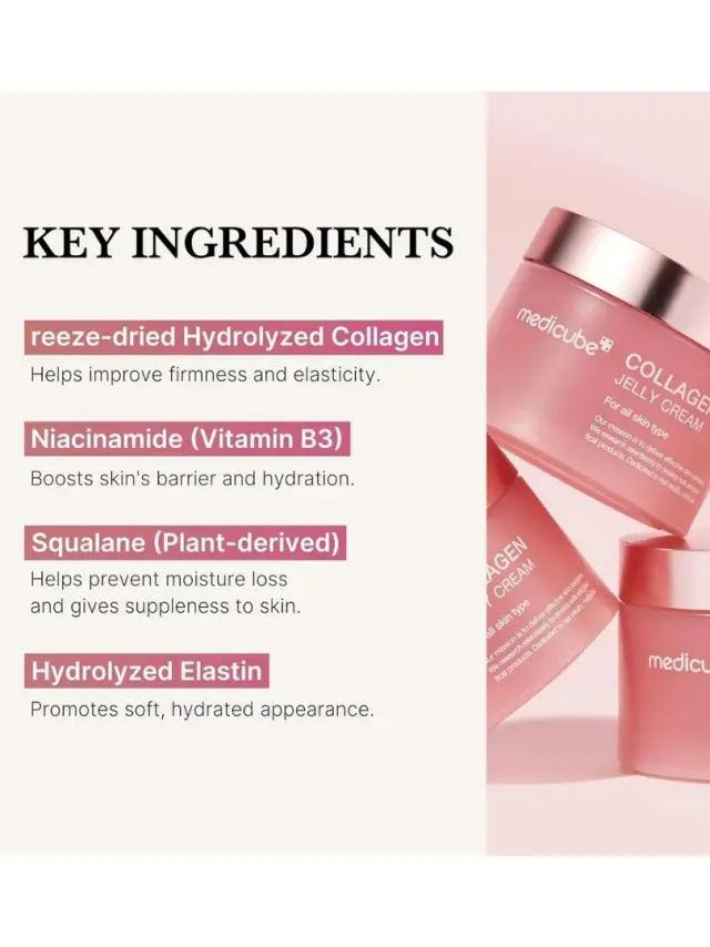 Medicube Collagen Jelly Κρέμα Προσώπου για Ενυδάτωση, Αντιγήρανση & Σύσφιξη με Κολλαγόνο & Νιασιναμίδη 50ml 3