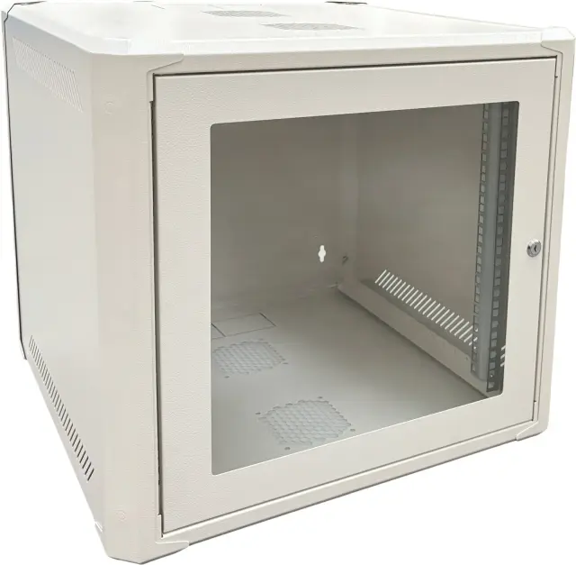 Conexpro networking cabinet 19" 9U/600mm, FLAT PACK, glass door
