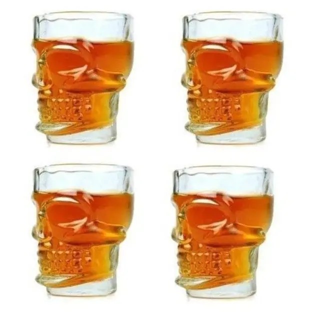 Skull Shot Glass 4 pcs. Set