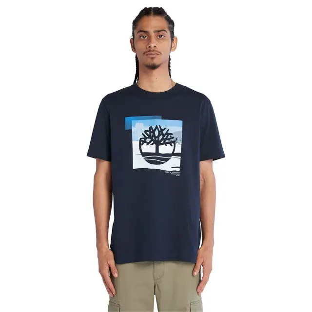 TIMBERLAND SS COAST GRAPHIC TEE ΜΠΛΟΥΖΑ ΑΝΔΡΙΚΗ NAVY BLUE