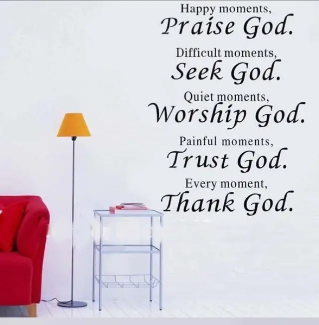 Διακοσμητικά Αυτοκόλλητα Τοίχου Deco Wall Sticker Praise God (80x60 cm)