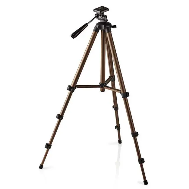 Τρίποδο αλουμινίου με max ύψος 128 cm για φωτογραφικές μηχανές και βιντεοκάμερες.