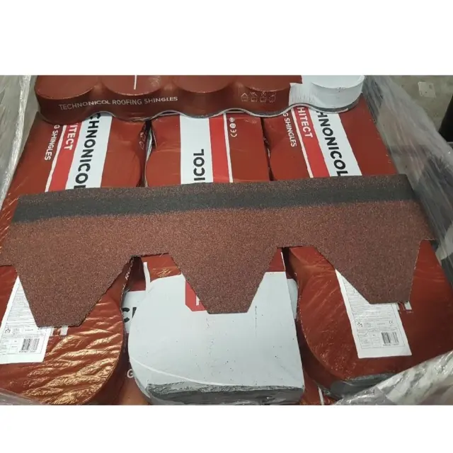 Monotex Technonicol Sampa Αυτοκόλλητα Ασφαλτικά Κεραµίδια Ρόμβος Κόκκινος Τιμή Συσκευασίας 3m² / SAMPAR 2