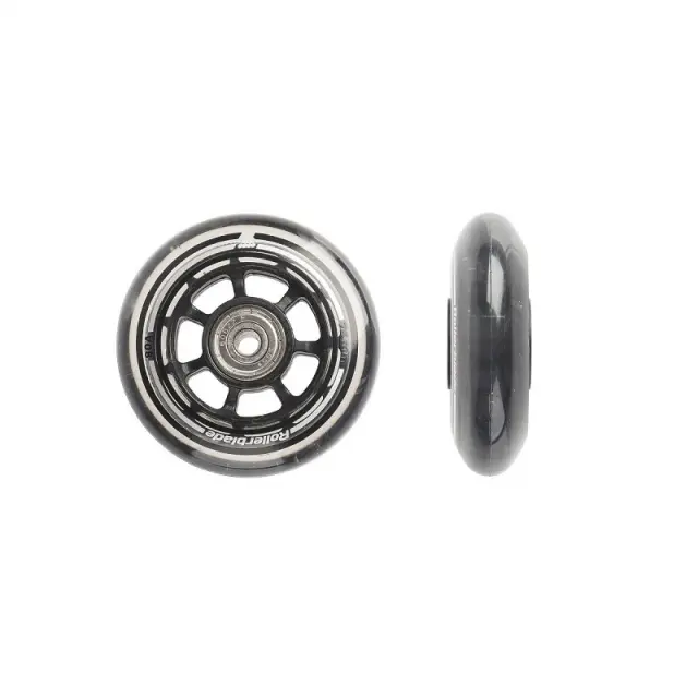 ROLLERBLADE 76mm/80Α Wheels with SG5 Bearings Black