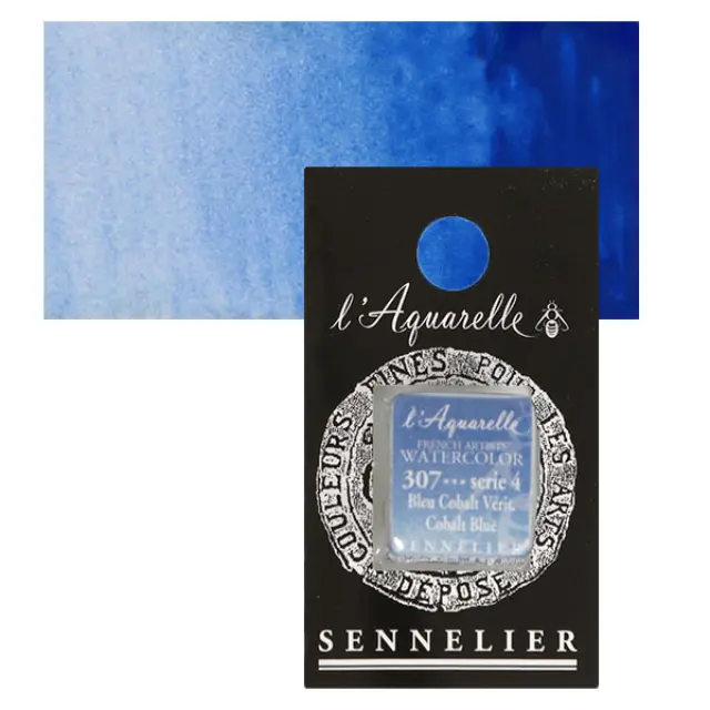 Χρώμα Ακουαρέλας Sennelier l Aquarelle Half Pan - 307 Cobalt Blue