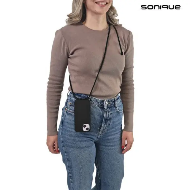 Θήκη Σιλικόνης με Κορδόνι CarryHang Sonique Apple iPhone 16 Pro Max Πράσινο Σκούρο 3