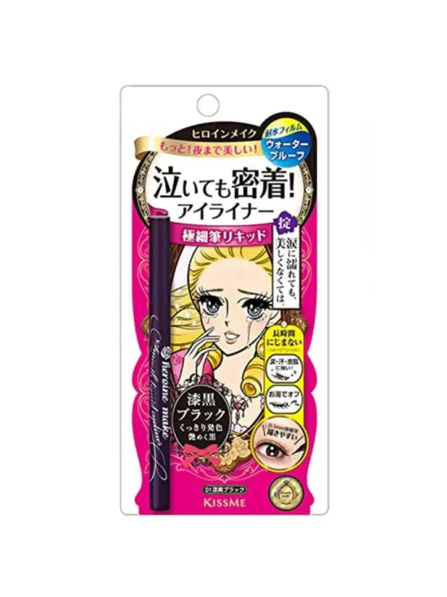 ISEHAN Kiss Me Heroine Make Smooth Liquid Eyeliner #01 Jet Black - Eyeliner με εύκαμπτη μύτη ακριβείας