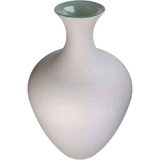 Βάζο Ιβουάρ Ανακυκλωμένο Γυαλί 40x40x65cm 2