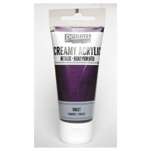 Χρώμα ακρυλικό Creamy 60ml Pentart - Metallic Violet