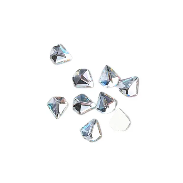 Crystal Glass Rhinestone για Κόλλα Crystal AB Diamond 7x6mm - 20τεμ