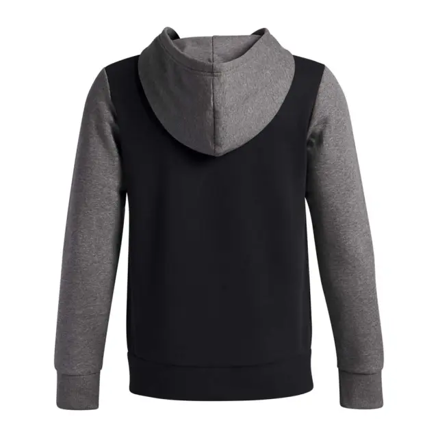 Under Armour Boy's Rival Fleece Colorblock Graphic Hoodie Μαύρο - Γκρι 6004994-001 (Under Armour) 2