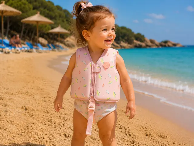 Saro: Εκπαιδευτικό Γιλέκο Κολύμβησης "Tropicool Pink" 3-6 Ετών