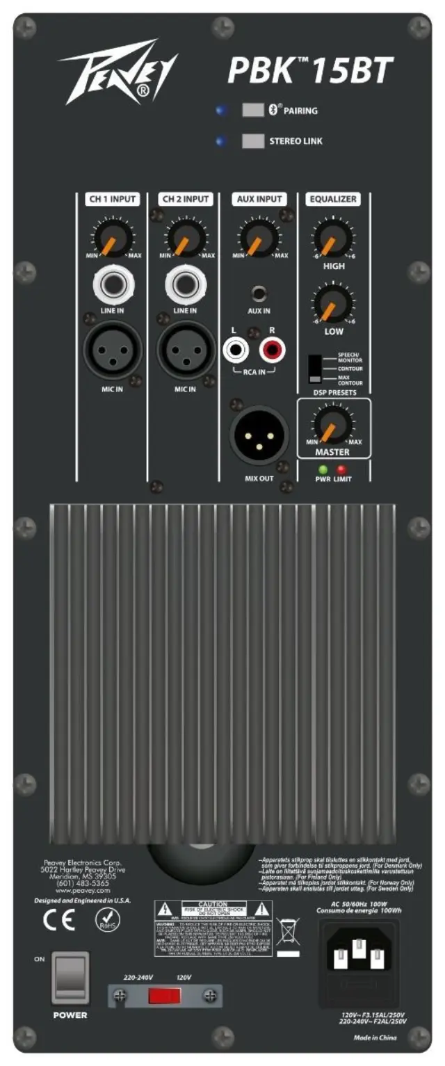 PEAVEY PBK 15BT ΕΝΕΡΓΟ ΗΧΕΙΟ 2