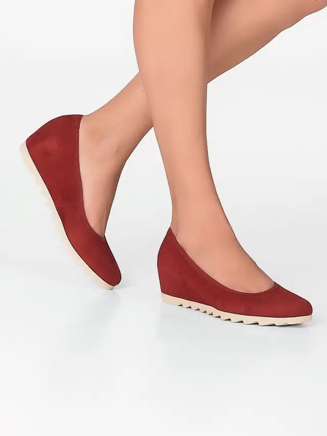 Gabor Μπαλαρίνες Γυναικείο δέρμα Nubuck Κόκκινο GAB/05320 10-D/OPERA - 41 2