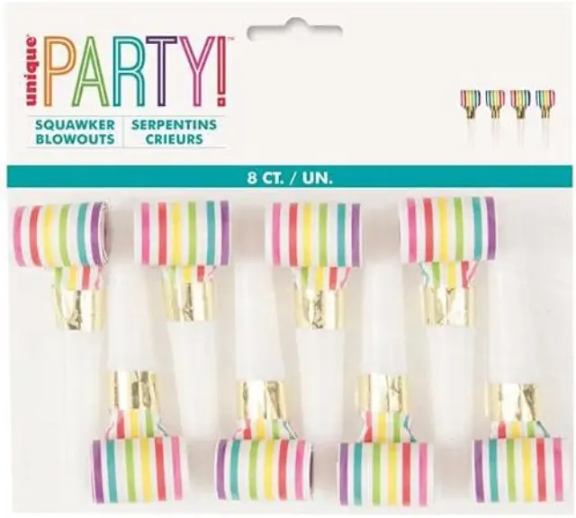 Φρου Φρου Rainbow Stripe Party Multicolor / 8 τεμ