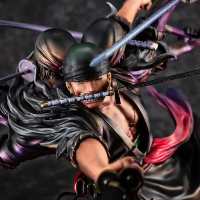 One Piece - Zoro vs Demon Spirit Kyuutouryuu Asura - Statue 17cm 2