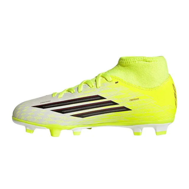 adidas Performance Kids F50 Club Mid FG/MG J Άσπρο - Κίτρινο KI6175 (adidas Performance) 2
