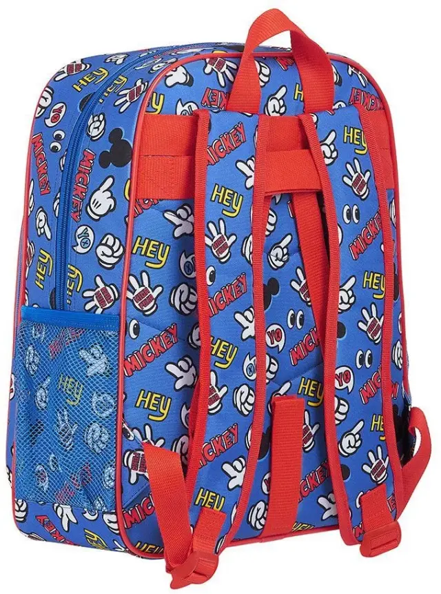 Disney Mickey Σχολική Τσάντα Πλάτης Δημοτικού 32 x 12 x 38 cm Μπλε 2