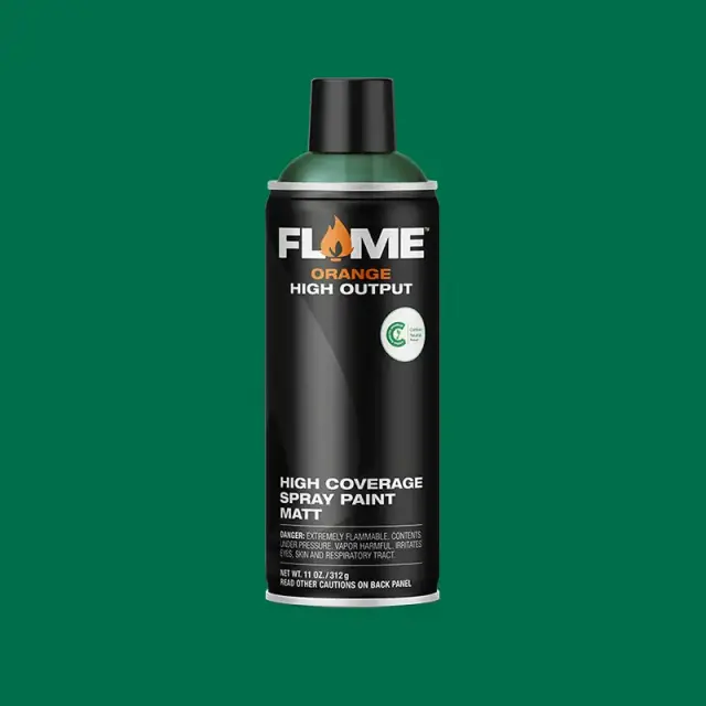 Flame Orange Spray Paint 400ml FO-675 Emerald Green