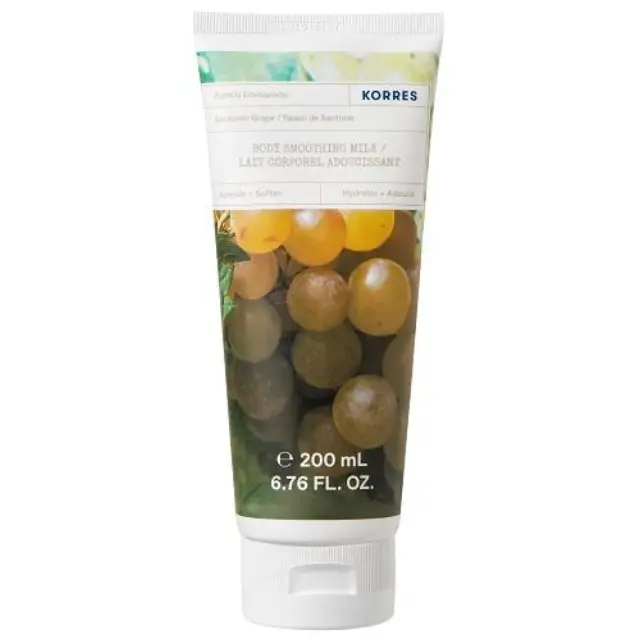 Korres Santorini Grape Body Smoothing Milk Ενυδατικό Γαλάκτωμα Σώματος με Αμπέλι Σαντορίνης, 200ml