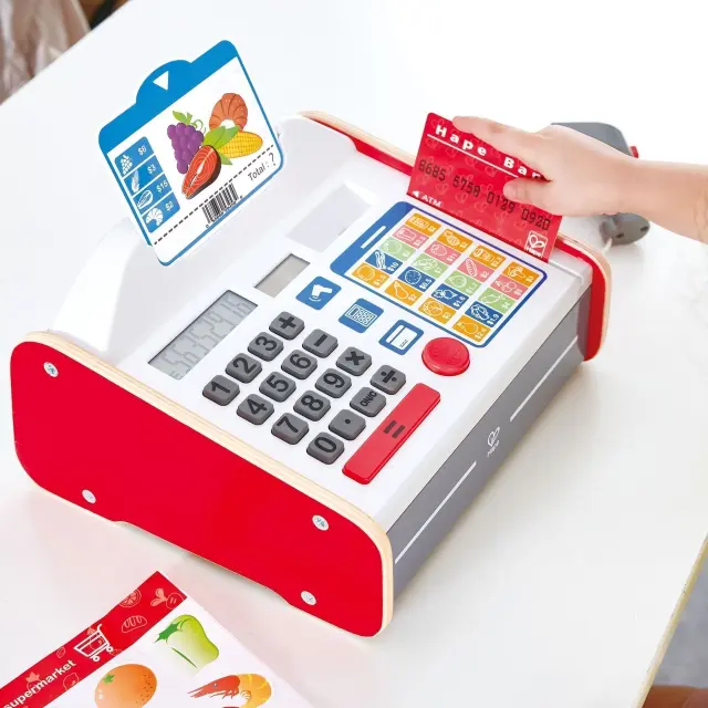 Hape Early Explorer Ξύλινη Ταμειακή Μηχανή Beep N Buy 3