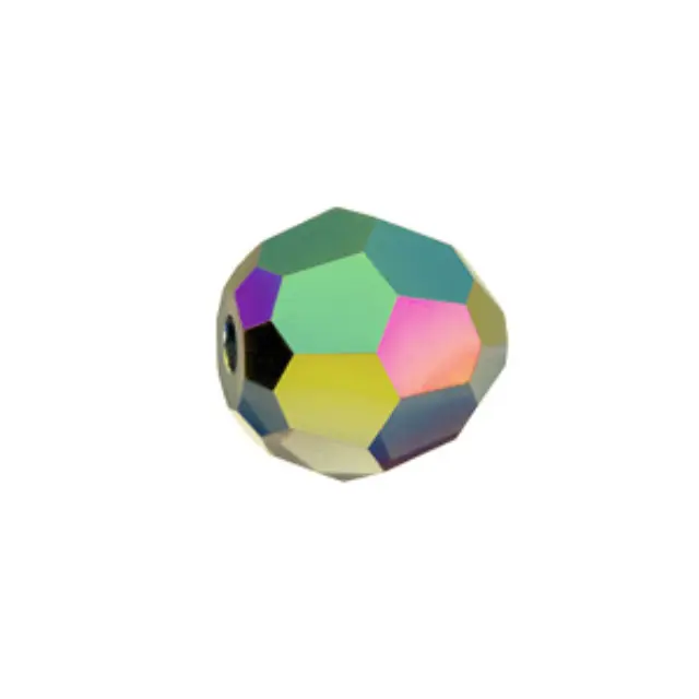 Swarovski 5000 Faceted Round Crystal Scarabaeus Green 4mm - 10τεμ
