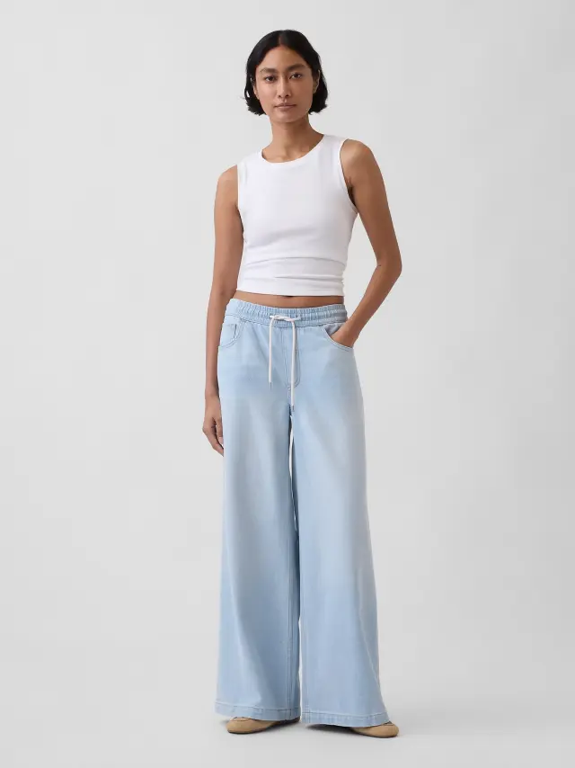 Mid Rise UltraSoft Easy Baggy Τζιν Light indigo