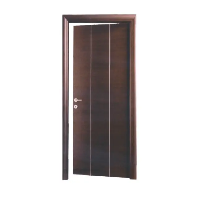 Θωρακισμένη Πόρτα Wenge με inox ΚΠ 105