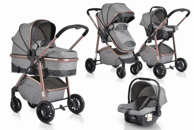 CANGAROO - Baby stroller Milan grey - 3800146235680