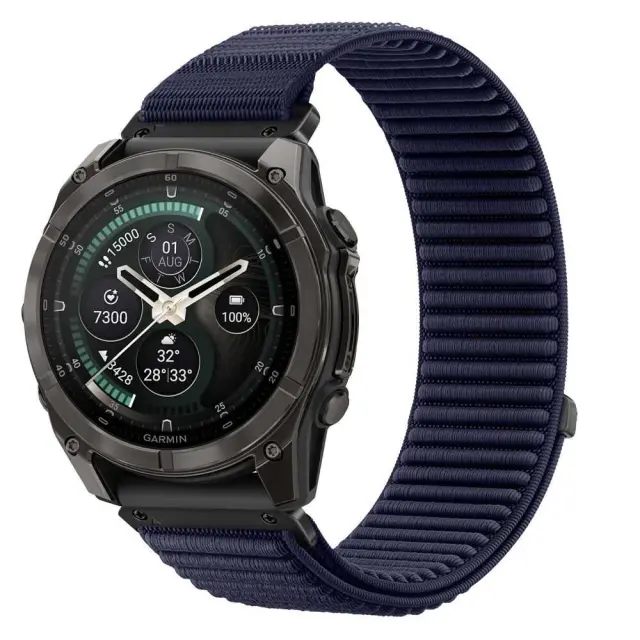 Tech-protect Nylonloop Garmin Fenix 5x / 5x Plus / 6x / 6x Pro / 7x / 8 / 8 Pro / 9 / 9 Pro (51 Mm) Navy Blue