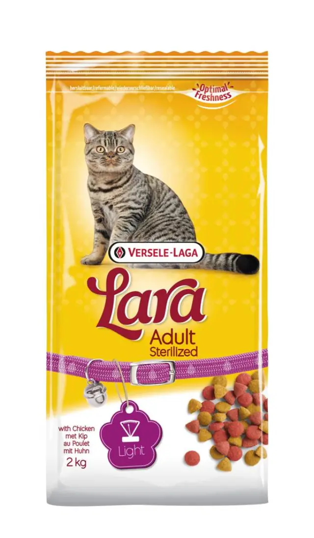Lara Adult Light Sterilised Ξηρά Τροφή Στειρωμένης Γάτας με Κοτόπουλο 12.5kg 2