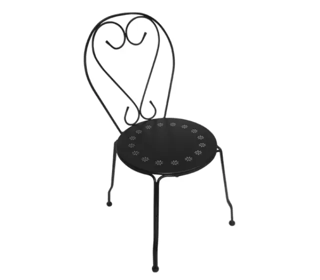 Καρέκλα Στοιβαζόμενη BISTRO Μέταλλο Μαύρο 41x48x90cm