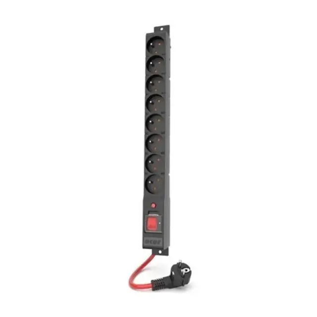 Acar PowerStrip R8 Power 8-socket 230V PL 3m 16A Black (W2451)