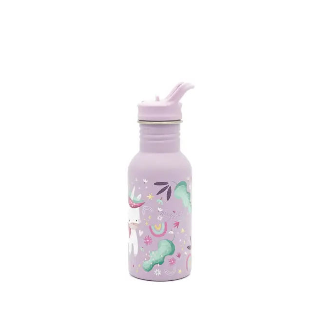 Sassi Ανοξείδωτο Παγούρι με Καλαμάκι 500ml Sparkly The Unicorn 3