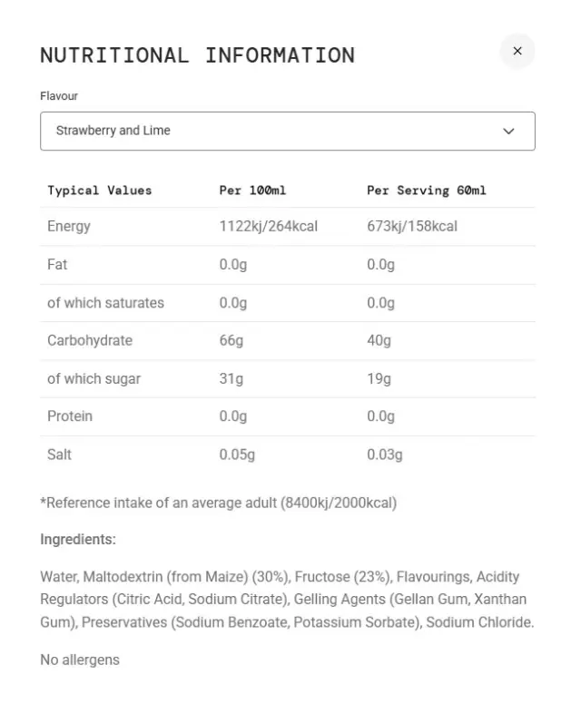 Science in Sport Beta Fuel Gel + Nootropics Strawberry Lime, 60 ml 2
