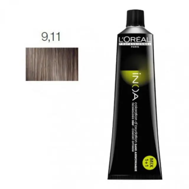 Loreal Inoa Βαφή 9,11 Ξανθό Πολύ Ανοιχτό Σαντρέ Βαθύ 60gr 2
