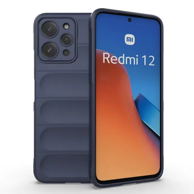 Θήκη Σιλικόνης Rugged Anti Scratch για Xiaomi Redmi 12 4G – Dark Blue OEM