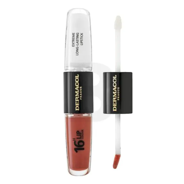 Dermacol 16H Lip Colour Extreme Long-Lasting Lipstick Biphasic Lasting Color And Lip Gloss No. 23 8 ml