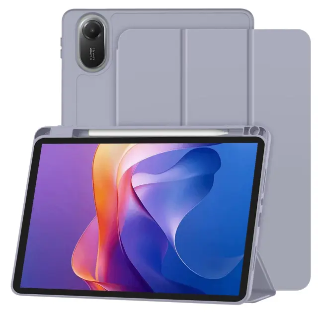 Techsuit - Flex Trifold (with Pencil Holder) - Xiaomi Redmi Pad 2 - Purple