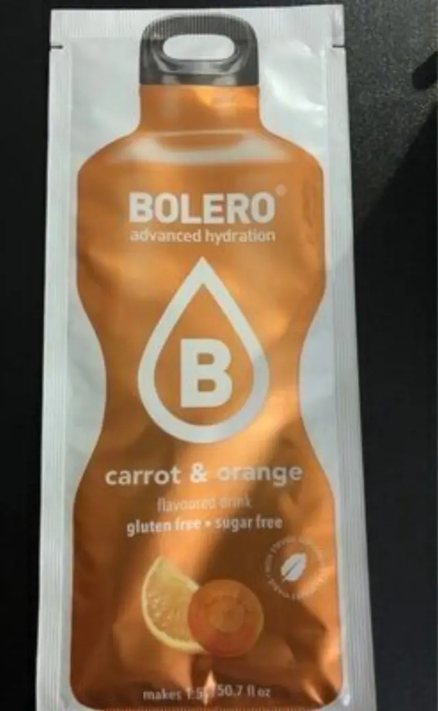 Bolero Orange & Carrot Flavoured Drink Mix Powder 9gr