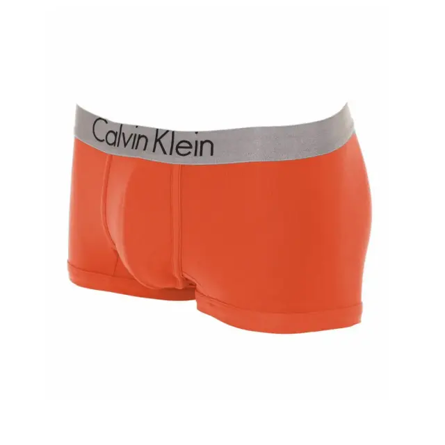 Calvin Klein Ανδρικό Boxer Microfiber Cotton Low Rise, Χρώμα Πορτοκαλί - S